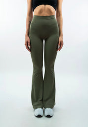 LEGGINGS A ZAMPA DI ELEFANTE VENUS VERDE MILITARE
