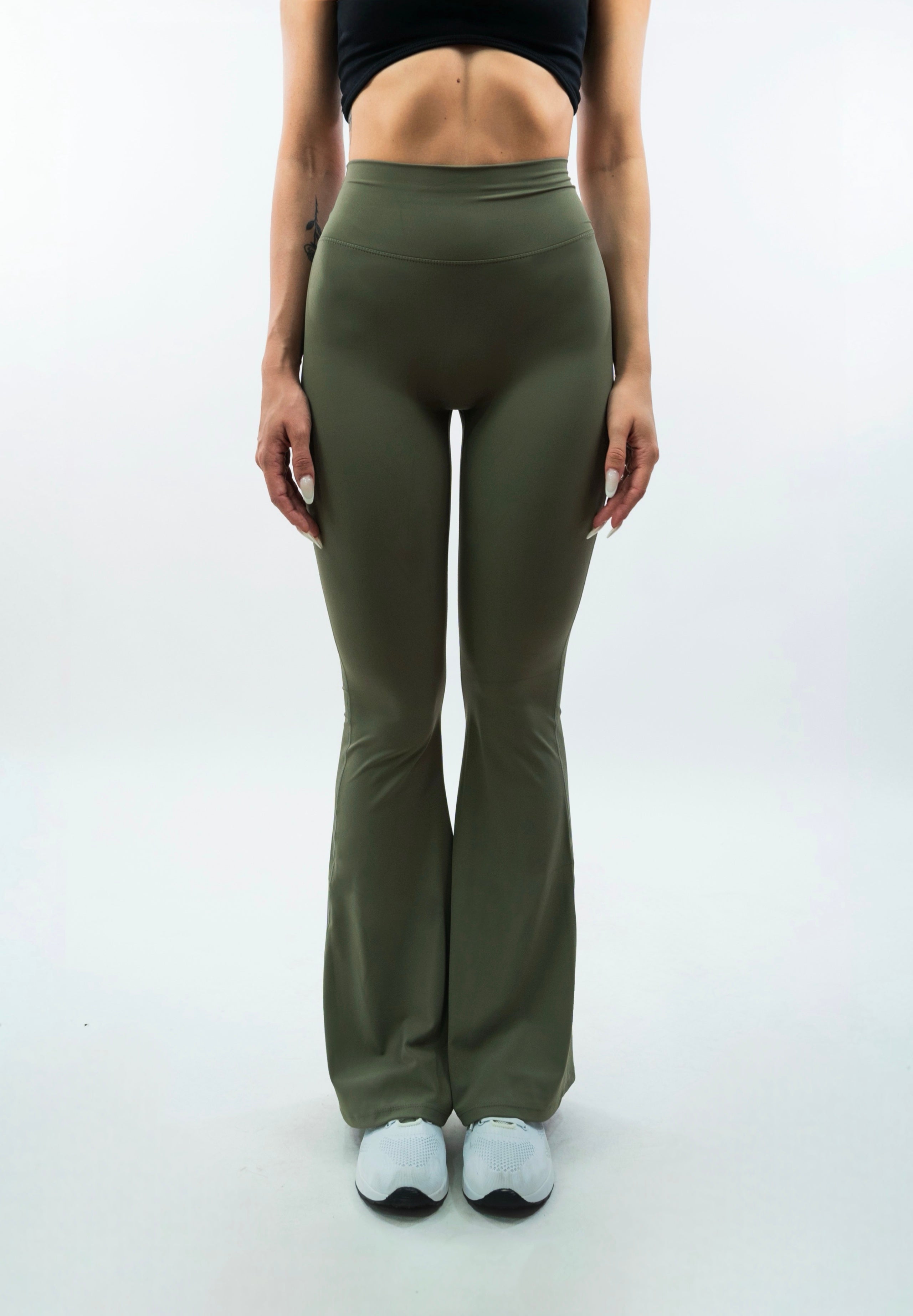 LEGGINGS A ZAMPA DI ELEFANTE VENUS VERDE MILITARE