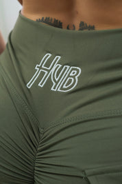 LEGGINGS A ZAMPA DI ELEFANTE VENUS VERDE MILITARE