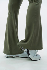 LEGGINGS A ZAMPA DI ELEFANTE VENUS VERDE MILITARE