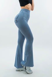 LEGGINGS A ZAMPA DI ELEFANTE VENUS AZZURRO