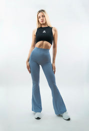 LEGGINGS A ZAMPA DI ELEFANTE VENUS AZZURRO
