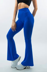 LEGGINGS A ZAMPA DI ELEFANTE AURA BLU ELETTRICO