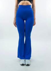 LEGGINGS A ZAMPA DI ELEFANTE AURA BLU ELETTRICO