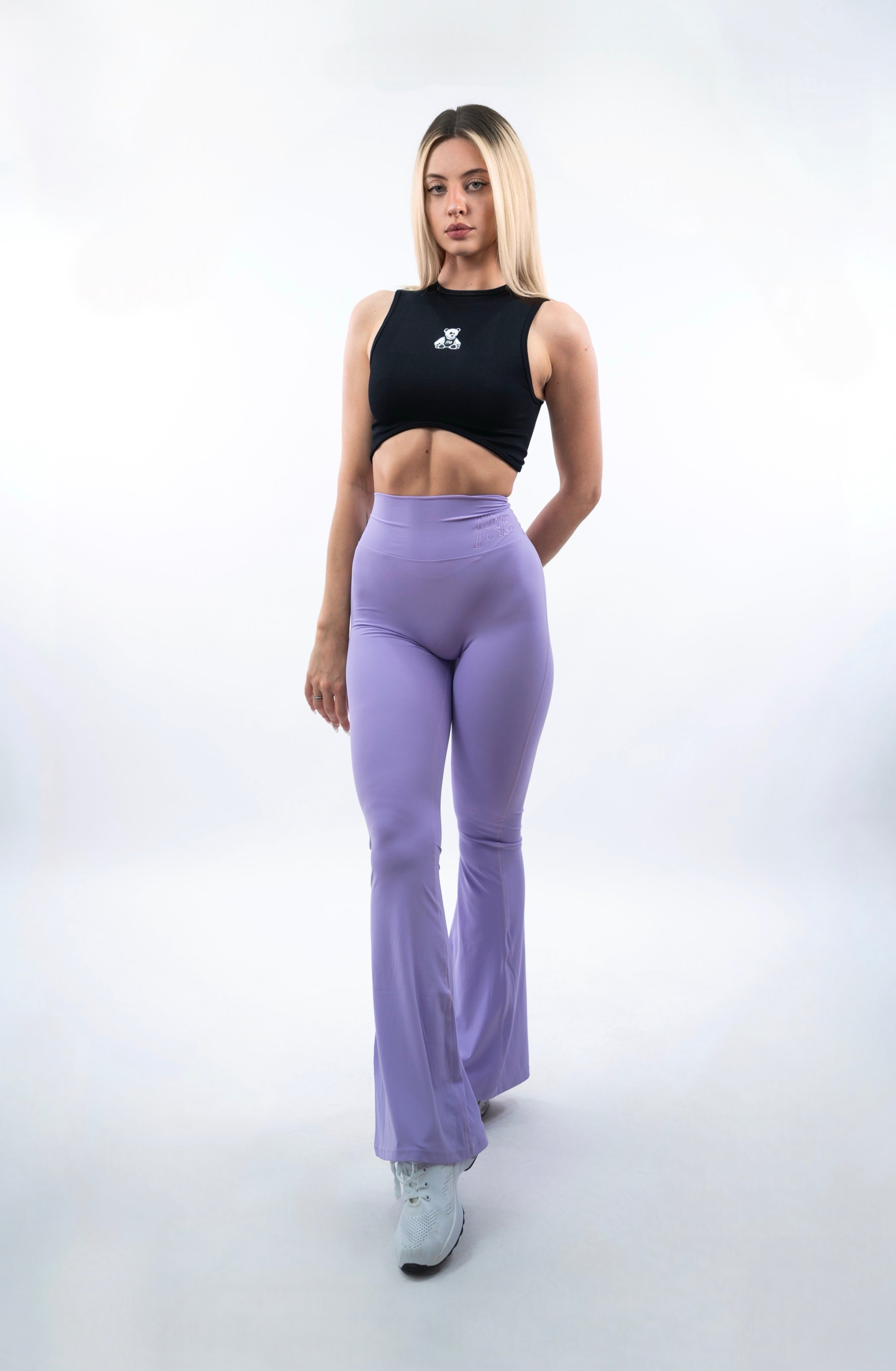 LEGGINGS A ZAMPA DI ELEFANTE AURA LILLA