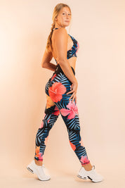 LEGGINGS INTENSE FLORAL NERO