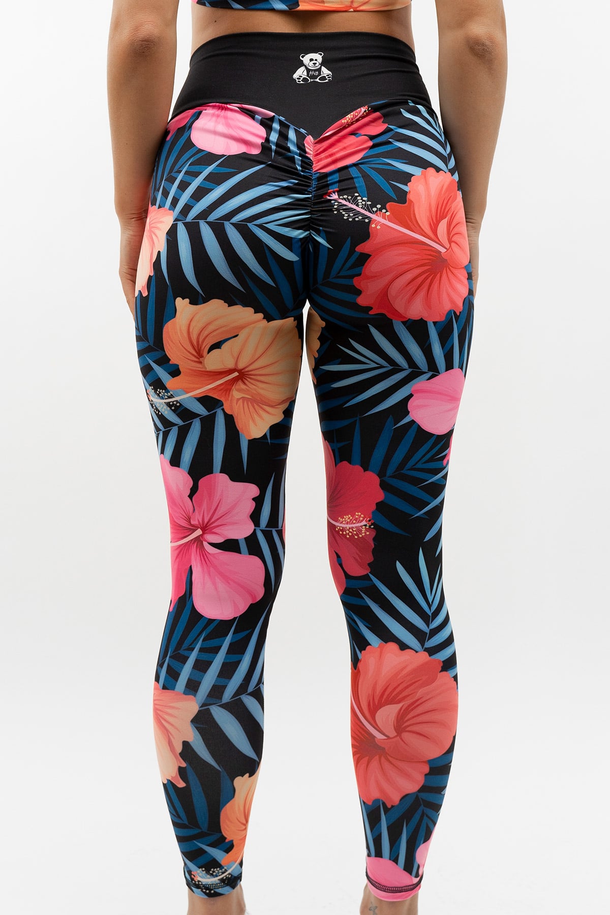 LEGGINGS INTENSE FLORAL NERO