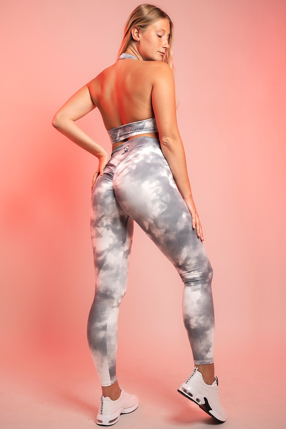 LEGGINGS INTENSE GRIGIO TIE-DYE