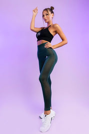 LEGGINGS PERFORMANCE AIR VERDE BOSCO