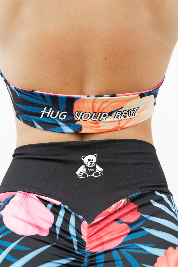 TOP INTENSE FLORAL NERO