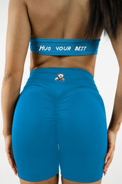 LEGGINGS SHORTS INTENSE ARTIC BLUE