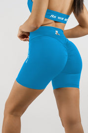 LEGGINGS SHORTS INTENSE ARTIC BLUE