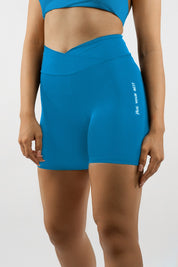 LEGGINGS SHORTS INTENSE ARTIC BLUE