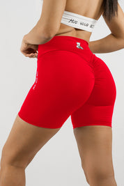 LEGGINGS SHORTS INTENSE RED