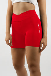 LEGGINGS SHORTS INTENSE RED