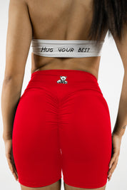 LEGGINGS SHORTS INTENSE RED