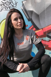 T-SHIRT DONNA GRIGIA